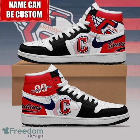 Cleveland Guardians AJ1 High Sneakers Shoes For Men And Women
