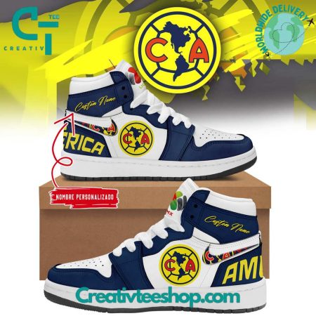 Club America AJ1 High Sneakers Shoes For Men And Women
