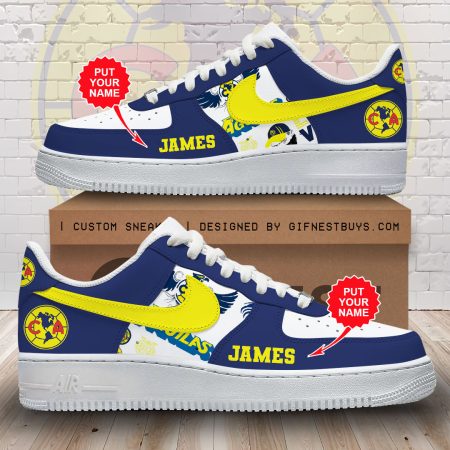 Club AmÃ©rica Air Low-Top Sneakers Shoes For Men And Women