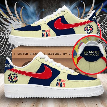 Club AmÃ©rica Air Low-Top Sneakers Shoes For Men And Women