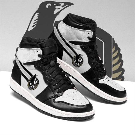Collingwood Magpies AFL AJ1 High Sneakers Shoes For Men And Women