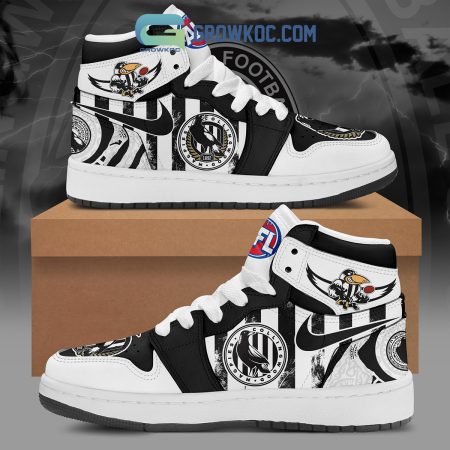 Collingwood Magpies AJ1 High Sneakers Shoes For Men And Women