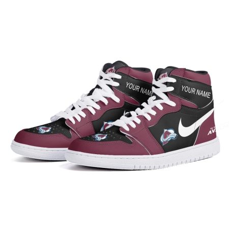 Colorado Avalanche AJ1 High Sneakers Shoes For Men And Women