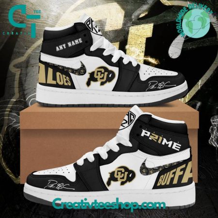 Colorado Buffaloes AJ1 High Sneakers Shoes For Men And Women