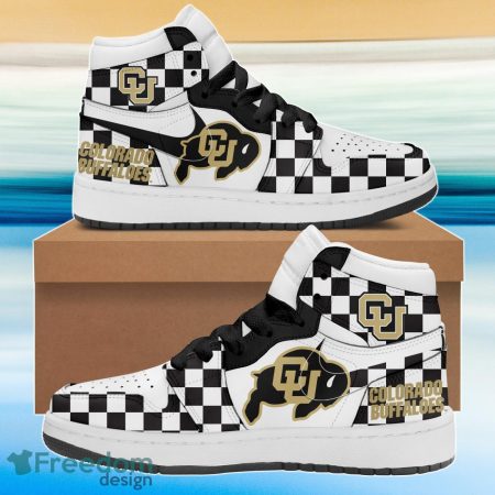 Colorado Buffaloes AJ1 High Sneakers Shoes For Men And Women