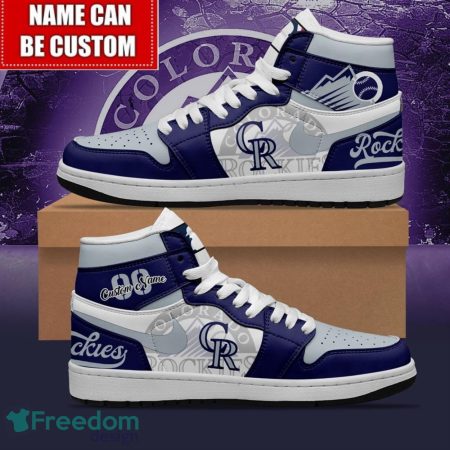 Colorado Rockies AJ1 High Sneakers Shoes For Men And Women