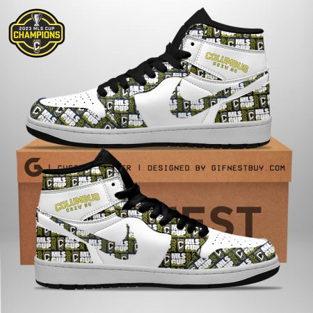 Columbus Crew AJ1 High Sneakers Shoes For Men And Women
