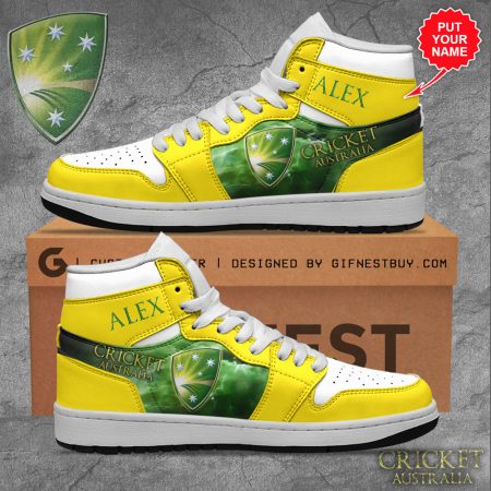 Cricket World Cup 2023 x Australia AJ1 High Sneakers Shoes For Men And Women