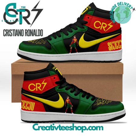 Cristiano Ronaldo  AJ1 High Sneakers Shoes For Men And Women