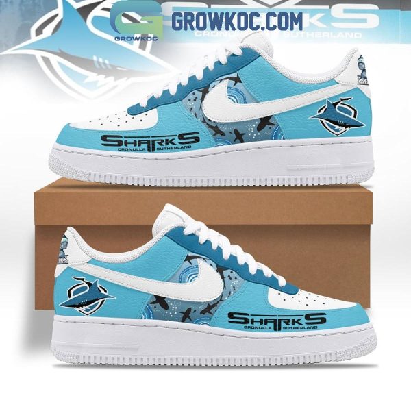 Cronulla Sutherland Sharks Air Low-Top Sneakers Shoes For Men And Women