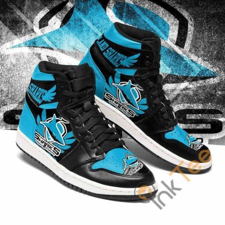 Cronulla-Sutherland Sharks NRL AJ1 High Sneakers Shoes For Men And Women