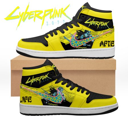 Cyberpunk 2077 AJ1 High Sneakers Shoes For Men And Women