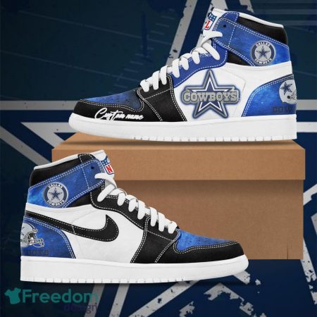 Dallas Cowboy AJ1 High Sneakers Shoes For Men And Women