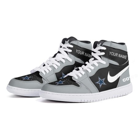 Dallas Cowboys AJ1 High Sneakers Shoes For Men And Women