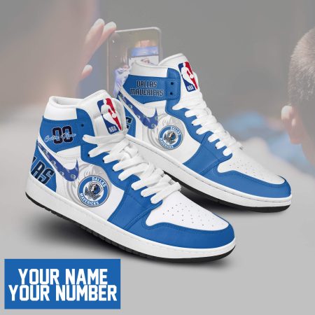 Dallas Mavericks AJ1 High Sneakers Shoes For Men And Women