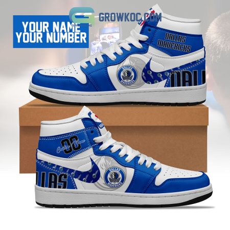 Dallas Mavericks AJ1 High Sneakers Shoes For Men And Women