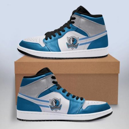Dallas Mavericks NBA AJ1 High Sneakers Shoes For Men And Women