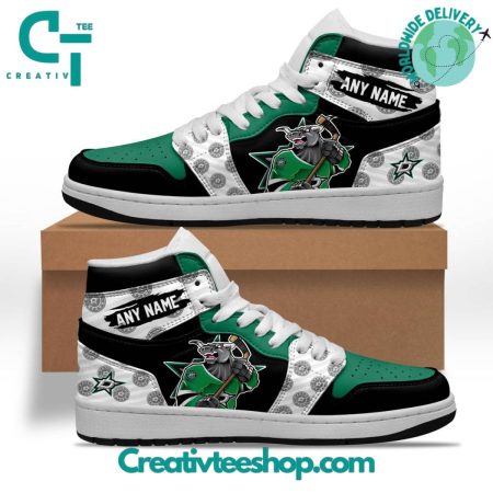 Dallas Stars AJ1 High Sneakers Shoes For Men And Women
