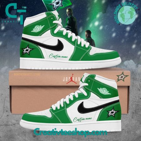 Dallas Stars AJ1 High Sneakers Shoes For Men And Women