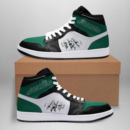 Dallas Stars AJ1 High Sneakers Shoes For Men And Women