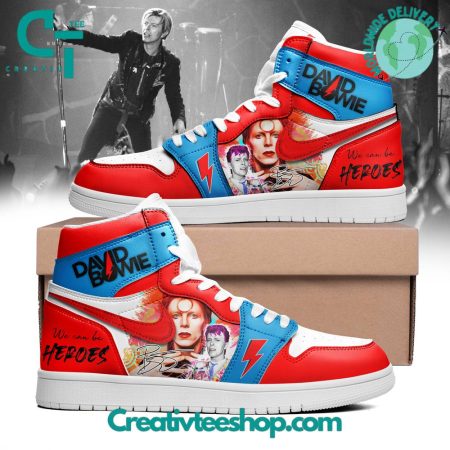 David Bowie AJ1 High Sneakers Shoes For Men And Women