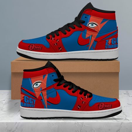 David Bowie AJ1 High Sneakers Shoes For Men And Women