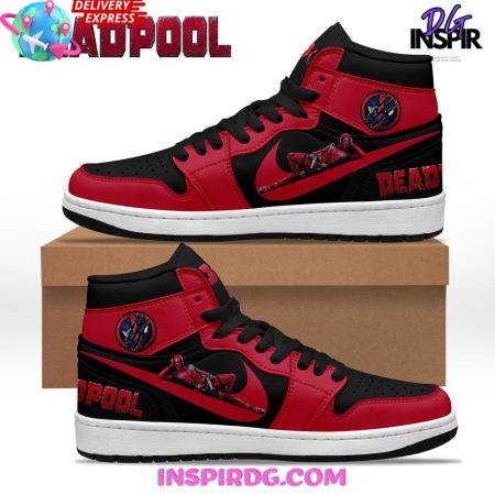 Deadpool AJ1 High Sneakers Shoes For Men And Women