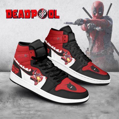 Deadpool AJ1 High Sneakers Shoes For Men And Women