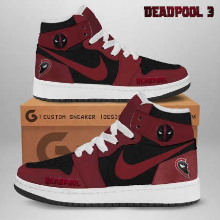 Deadpool AJ1 High Sneakers Shoes For Men And Women