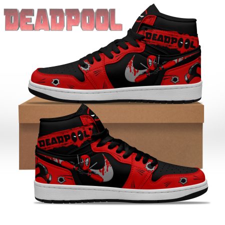 Deadpool AJ1 High Sneakers Shoes For Men And Women