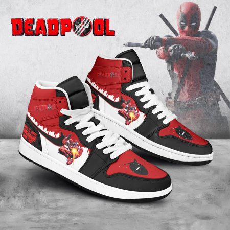 Deadpool AJ1 High Sneakers Shoes For Men And Women