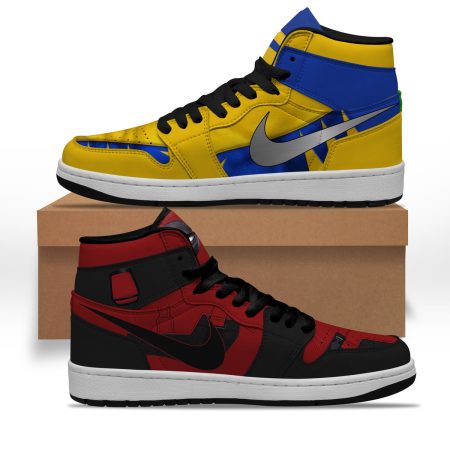 Deadpool & Wolverine AJ1 High Sneakers Shoes For Men And Women
