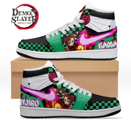 Demon Slayer Kimetsu no Yaiba AJ1 High Sneakers Shoes For Men And Women