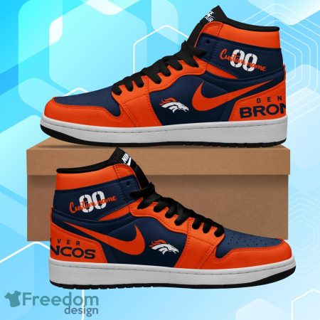 Denver Broncos AJ1 High Sneakers Shoes For Men And Women