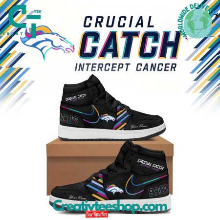 Denver Broncos AJ1 High Sneakers Shoes For Men And Women