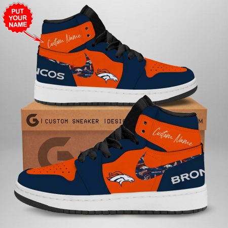 Denver Broncos AJ1 High Sneakers Shoes For Men And Women