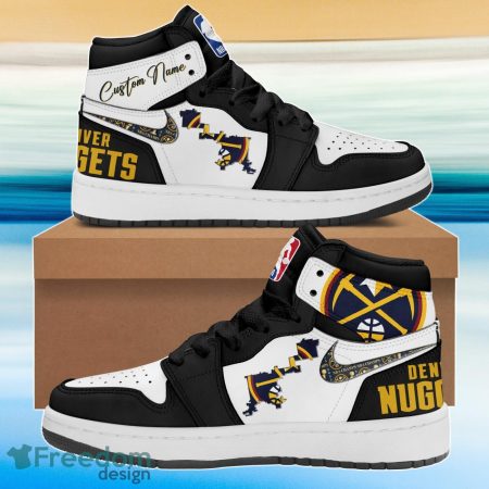 Denver Nuggets AJ1 High Sneakers Shoes For Men And Women