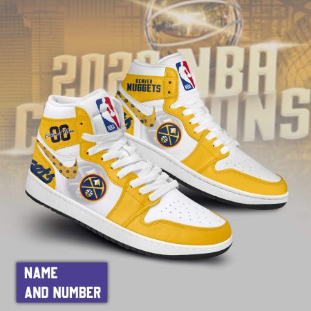 Denver Nuggets AJ1 High Sneakers Shoes For Men And Women