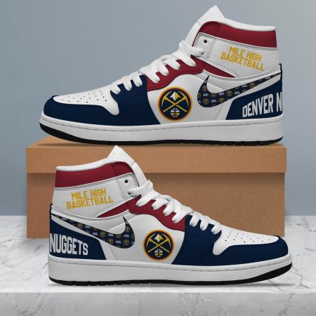 Denver Nuggets AJ1 High Sneakers Shoes For Men And Women