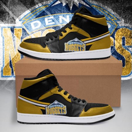 Denver Nuggets NBA AJ1 High Sneakers Shoes For Men And Women