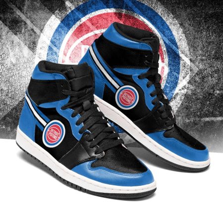 Detroit Pistons NBA AJ1 High Sneakers Shoes For Men And Women