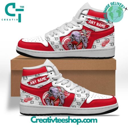 Detroit Red Wings AJ1 High Sneakers Shoes For Men And Women