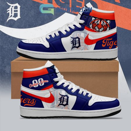 Detroit Tigers AJ1 High Sneakers Shoes For Men And Women