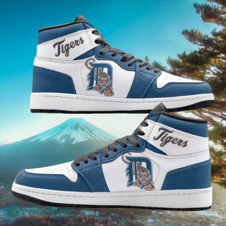 Detroit Tigers AJ1 High Sneakers Shoes For Men And Women