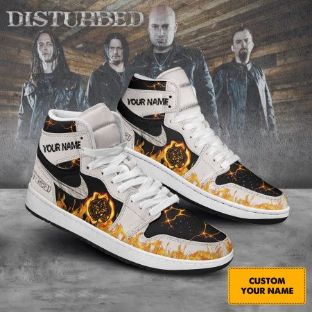 Disturbed AJ1 High Sneakers Shoes For Men And Women