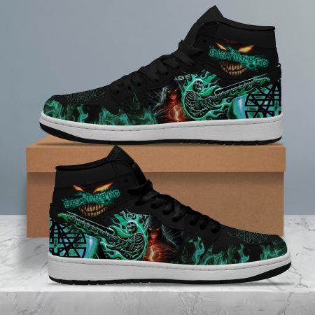 Disturbed AJ1 High Sneakers Shoes For Men And Women