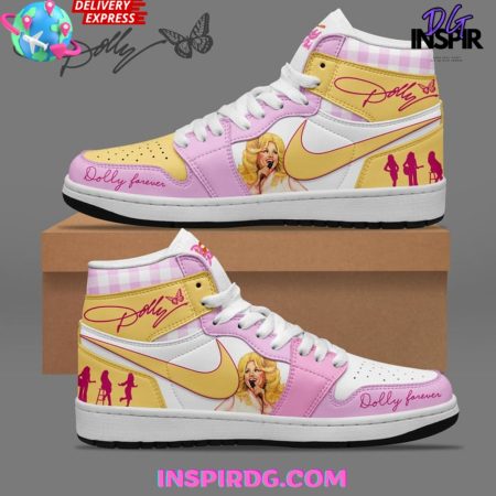 Dolly Parton AJ1 High Sneakers Shoes For Men And Women