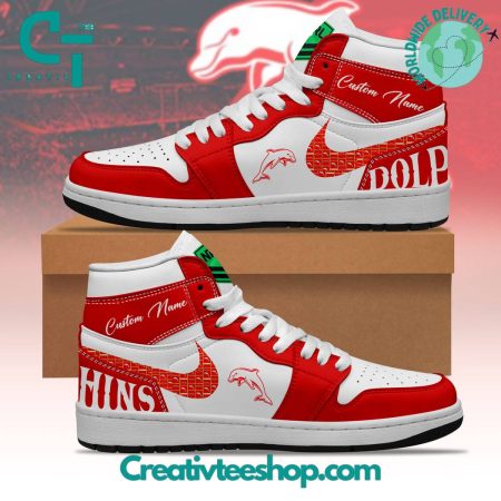 Dolphins  AJ1 High Sneakers Shoes For Men And Women