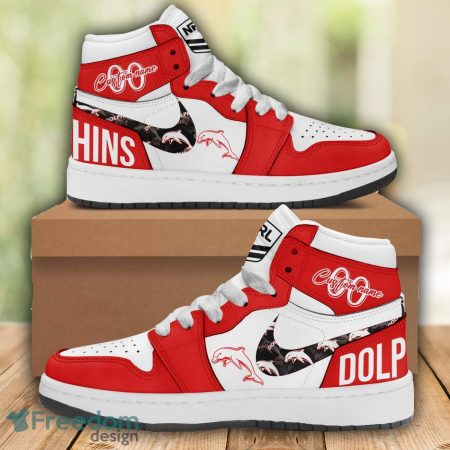 Dolphins AJ1 High Sneakers Shoes For Men And Women