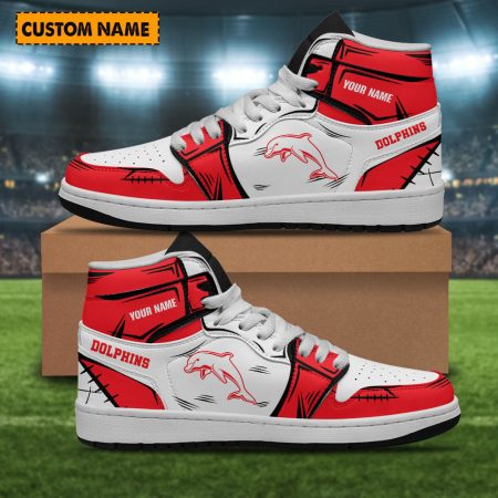 Dolphins AJ1 High Sneakers Shoes For Men And Women